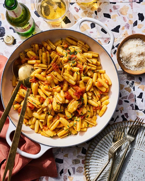 Tomato confit pasta