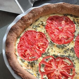 Tomato-corn pie