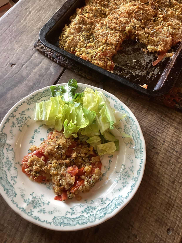 Tomato crumble