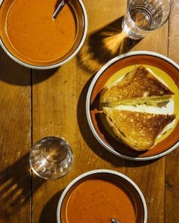 Tomato de-vine soup