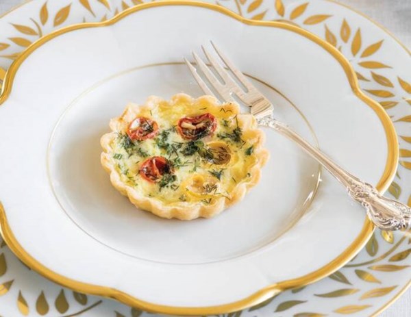 Tomato-dill quiches