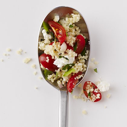 Tomato-feta couscous pilaf