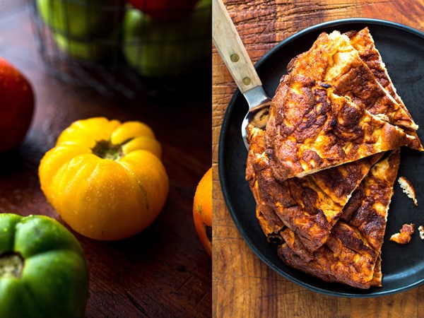 Tomato frittata to go recipe
