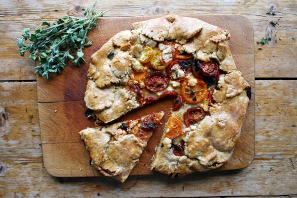 Tomato galette with Parmesan pastry