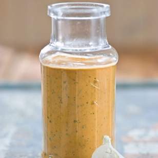 Tomato-garlic vinaigrette