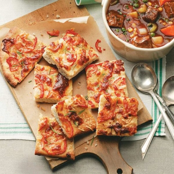 Tomato-herb focaccia 