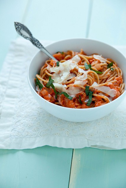 Tomato mascarpone pasta 