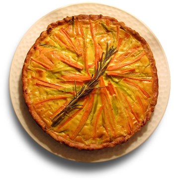 Tomato-mustard tart