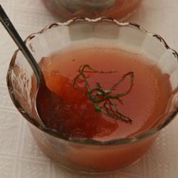 Tomato-orange aspic