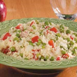 Tomato pea couscous