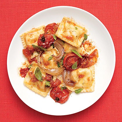 Tomato ravioli