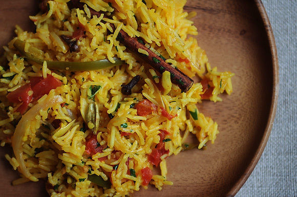 Tomato rice (Tamatar biryani)