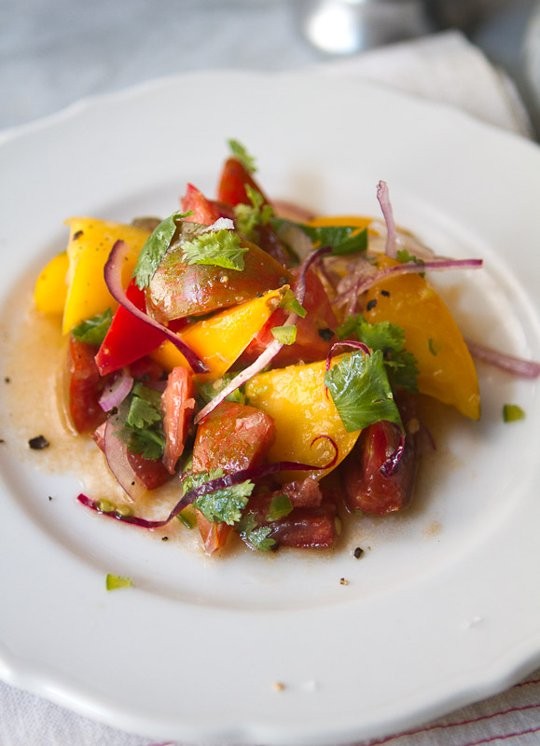 Tomato salsa salad