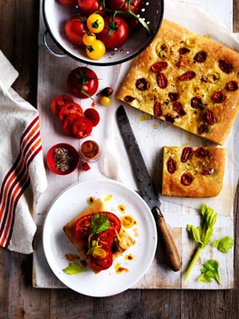 Tomato sandwich with celery salt and Tabasco