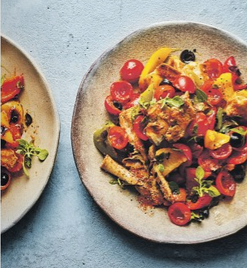 Tomato, sardine & toasted bread salad