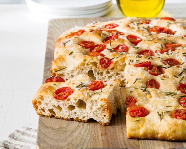 Tomato sourdough focaccia