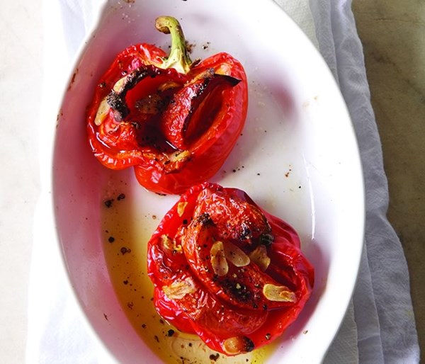 Tomato stuffed peppers