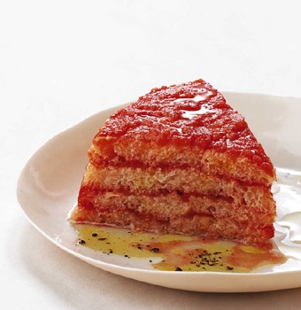 Tomato summer pudding