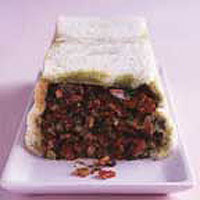Tomato summer pudding
