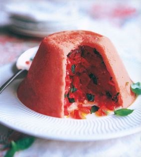 Tomato summer pudding