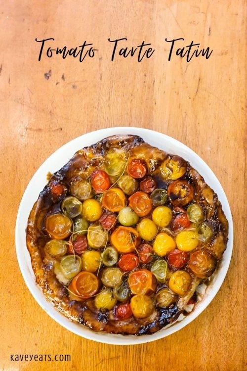 Tomato tart Tatin with balsamic caramel