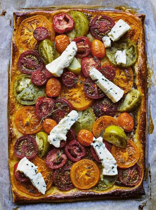 Tomato tart with Dolcelatte