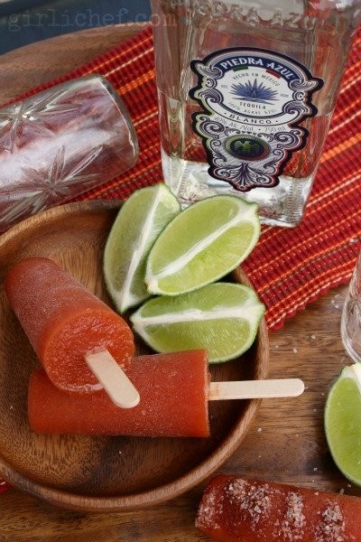 Tomato-tequila ice pops (Sangrita paletas)