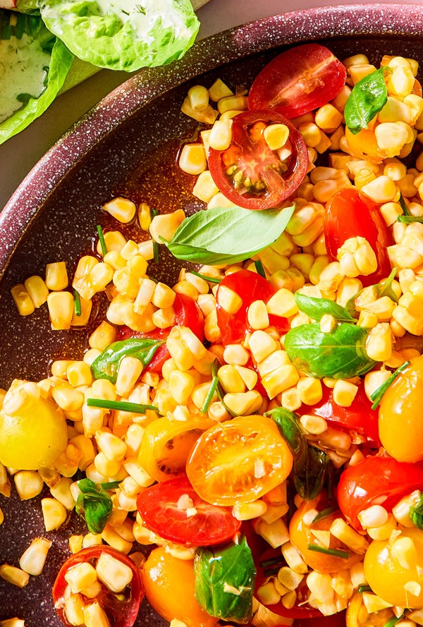 Tomatoes and corn