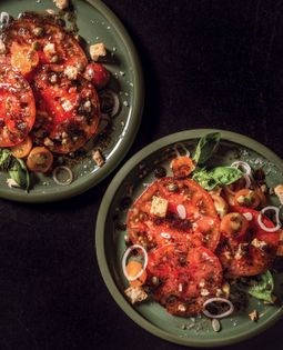 Tomatoes with brown butter