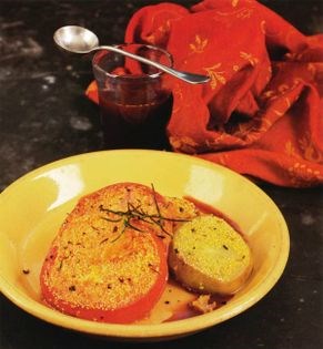 Tomatoes with grape juice (Pomodori con l'uva)