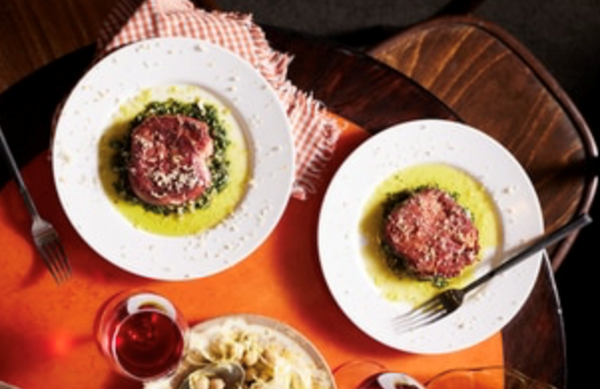 Tongue a la plancha with horseradish and salsa verde