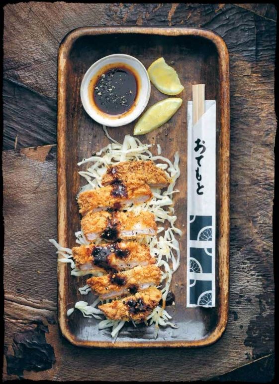Tonkatsu pork with tangy slaw