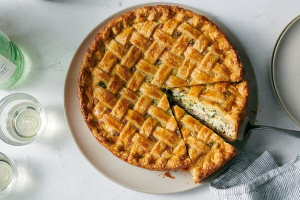 Torta rustica with ricotta and spinach
