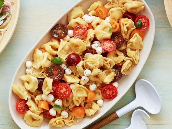 Tortellini Caprese salad