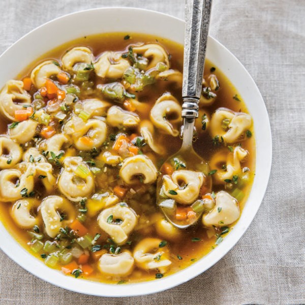 Tortellini in broth