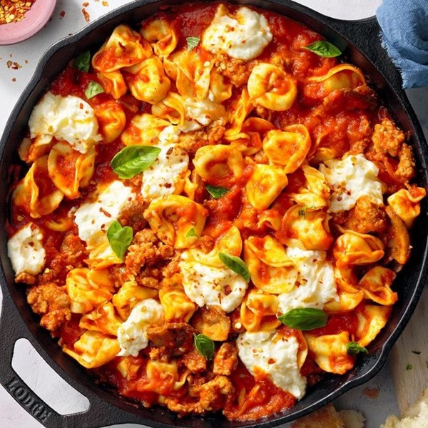 Tortellini with sausage & mascarpone