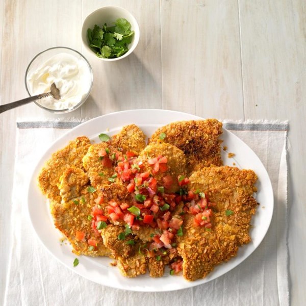 Tortilla crunch turkey cutlets 