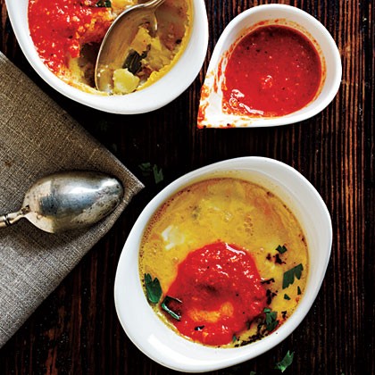 Tortilla Español with romesco sauce