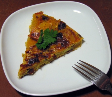 Tortilla española con chorizo