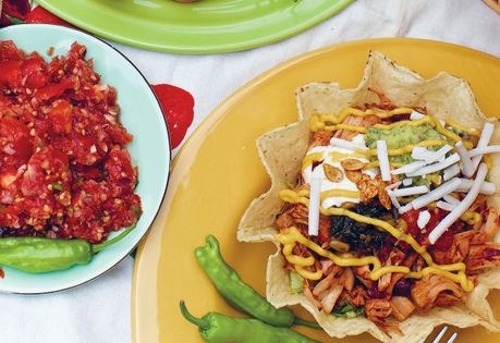 Tortilla taco bowls