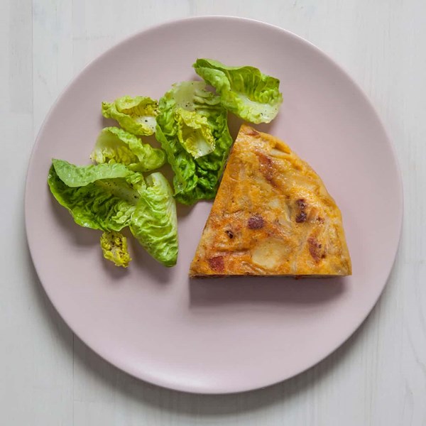 Tortilla with chorizo
