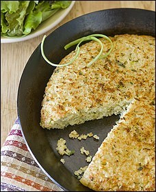 Tortino with eggs and cheese