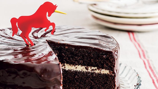 Totally unicorn beetroot cake