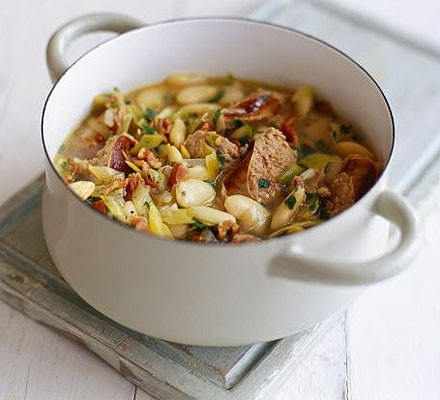 Toulouse sausage and butterbean casserole