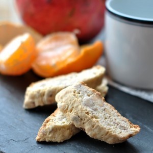 Traditional almond biscotti