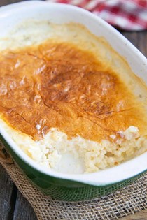 Traditional baked rice pudding