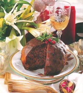 Traditional Christmas pudding