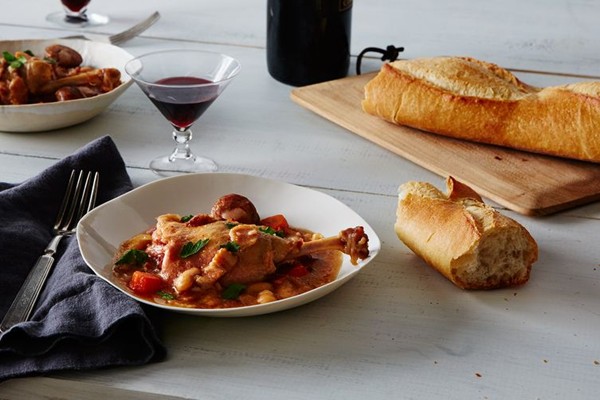 Traditional French cassoulet