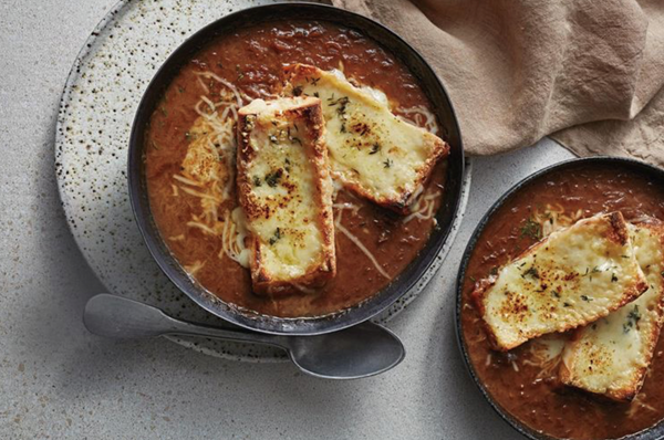 Traditional French onion soup
