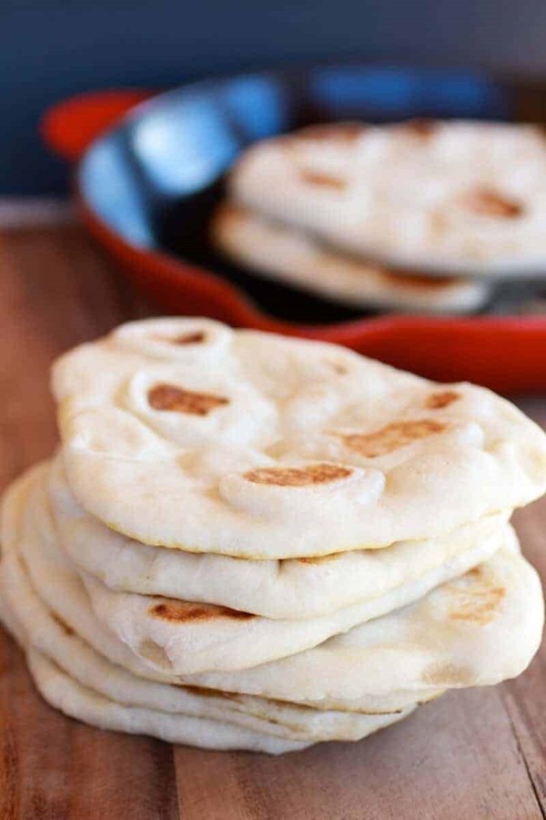 Traditional Greek pita bread